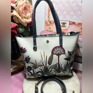 Tory Burch Multicolor Floral Tote
